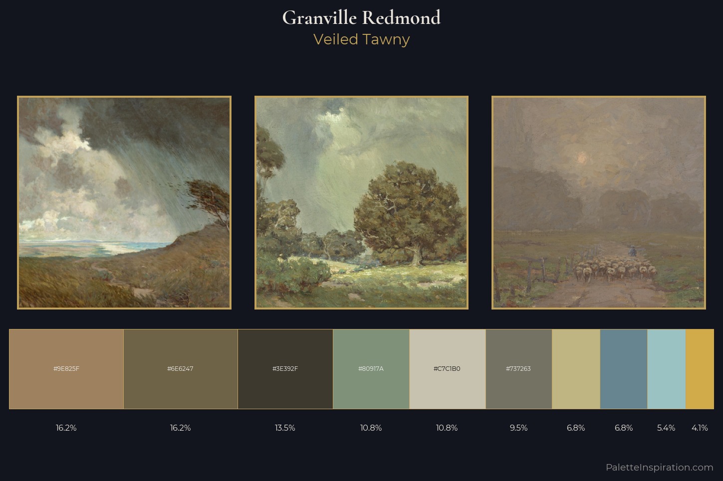 Granville Redmond Master Palette — Veiled Tawny