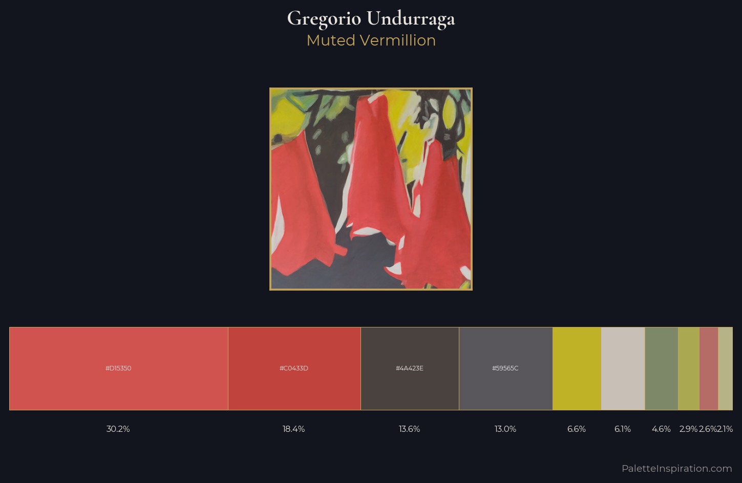 Gregorio Undurraga Palette 3 — Muted Vermillion