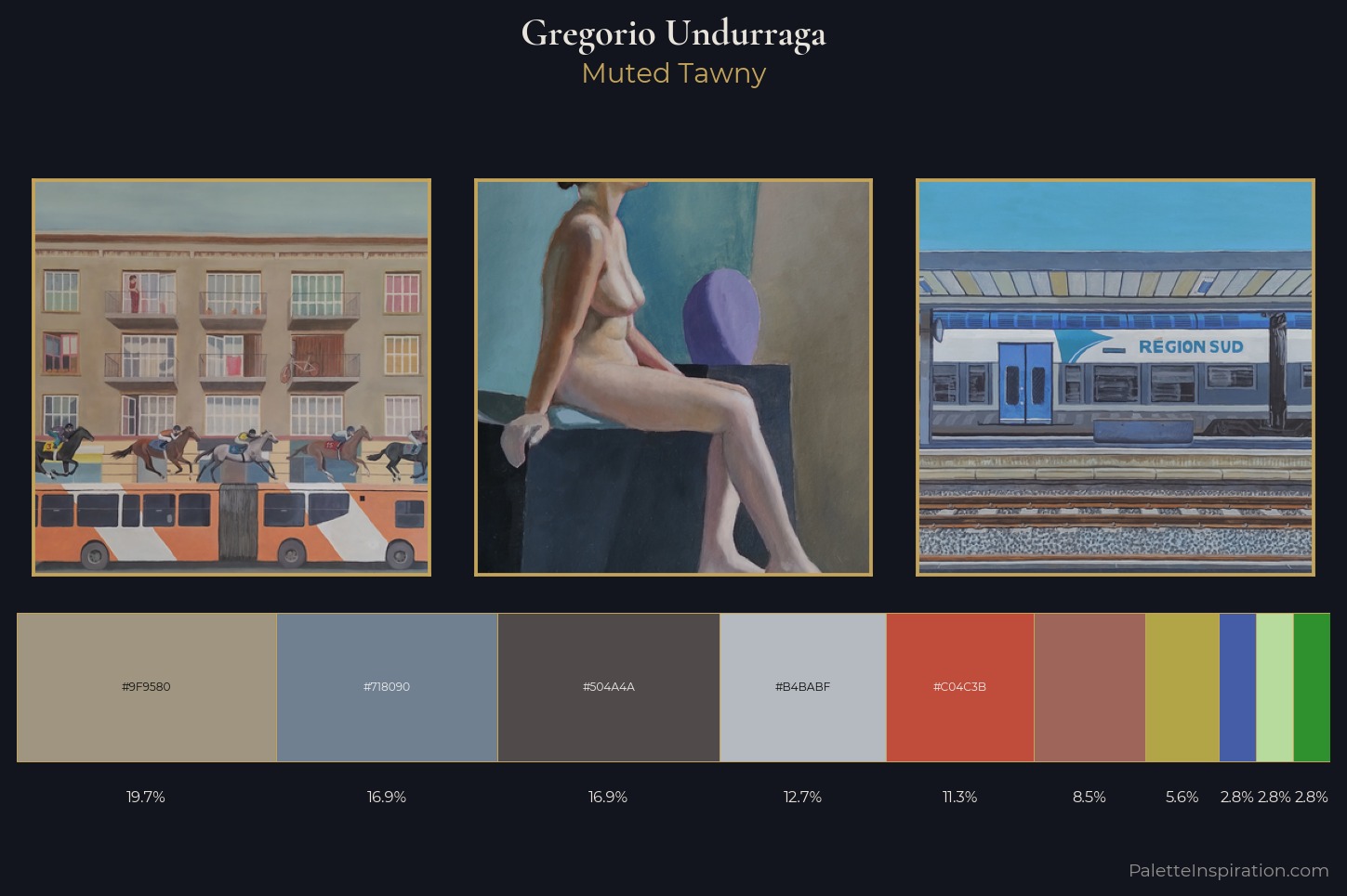 Gregorio Undurraga Master Palette — Muted Tawny