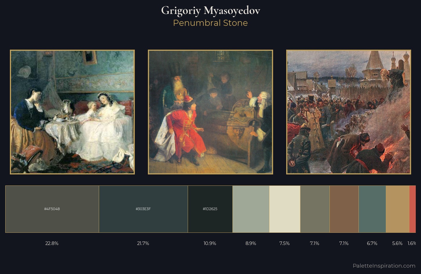 Grigoriy Myasoyedov Palette 4 — Penumbral Stone