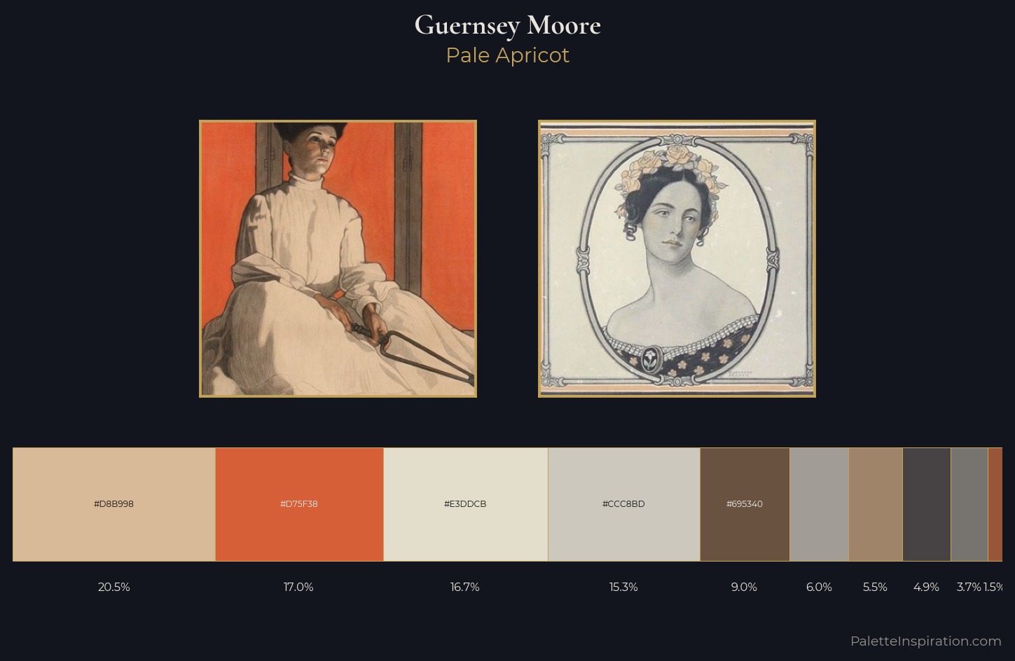 Guernsey Moore Palette 1 — Pale Apricot