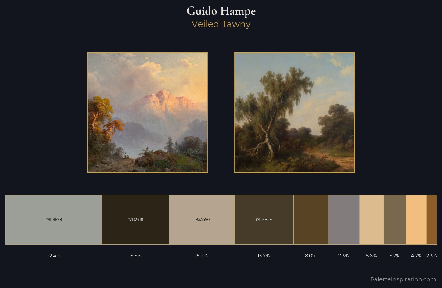Guido Hampe Palette 3 — Veiled Tawny