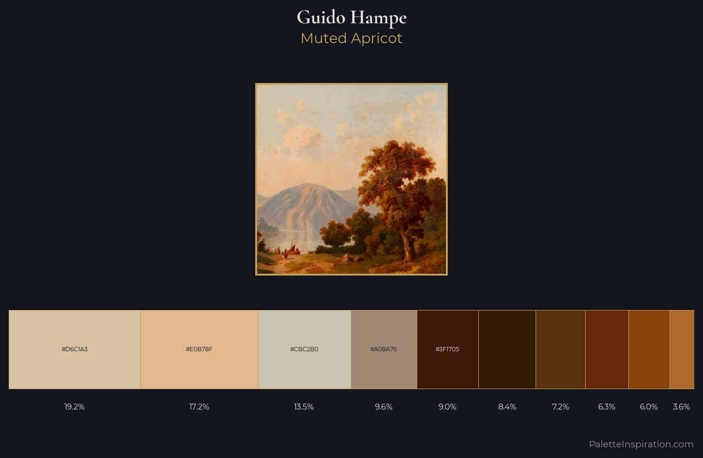 Guido Hampe Palette 4 — Muted Apricot