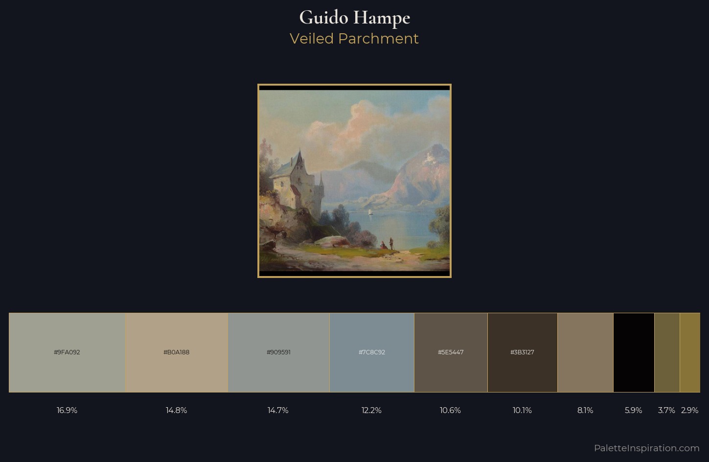 Guido Hampe Palette 5 — Veiled Parchment