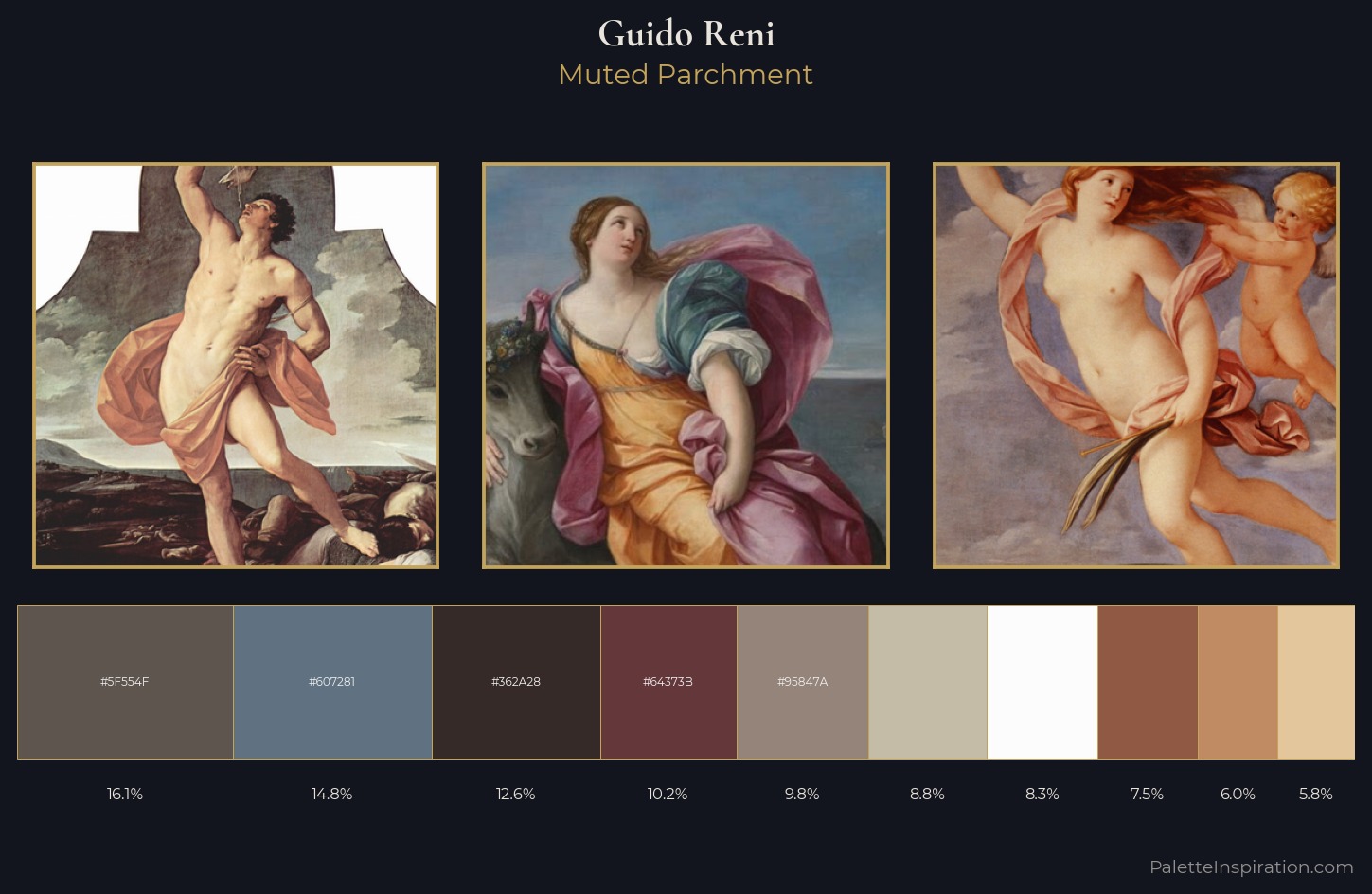 Guido Reni Palette 4 — Muted Parchment