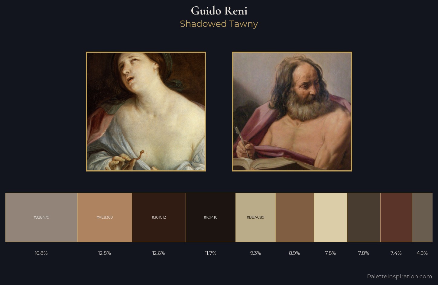 Guido Reni Palette 10 — Shadowed Tawny