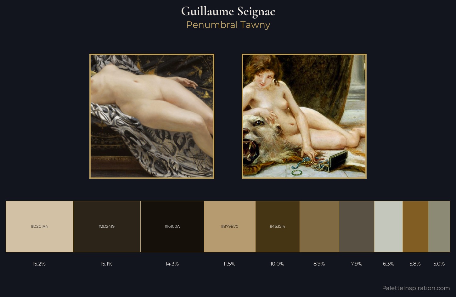 Guillaume Seignac Palette 5 — Penumbral Tawny