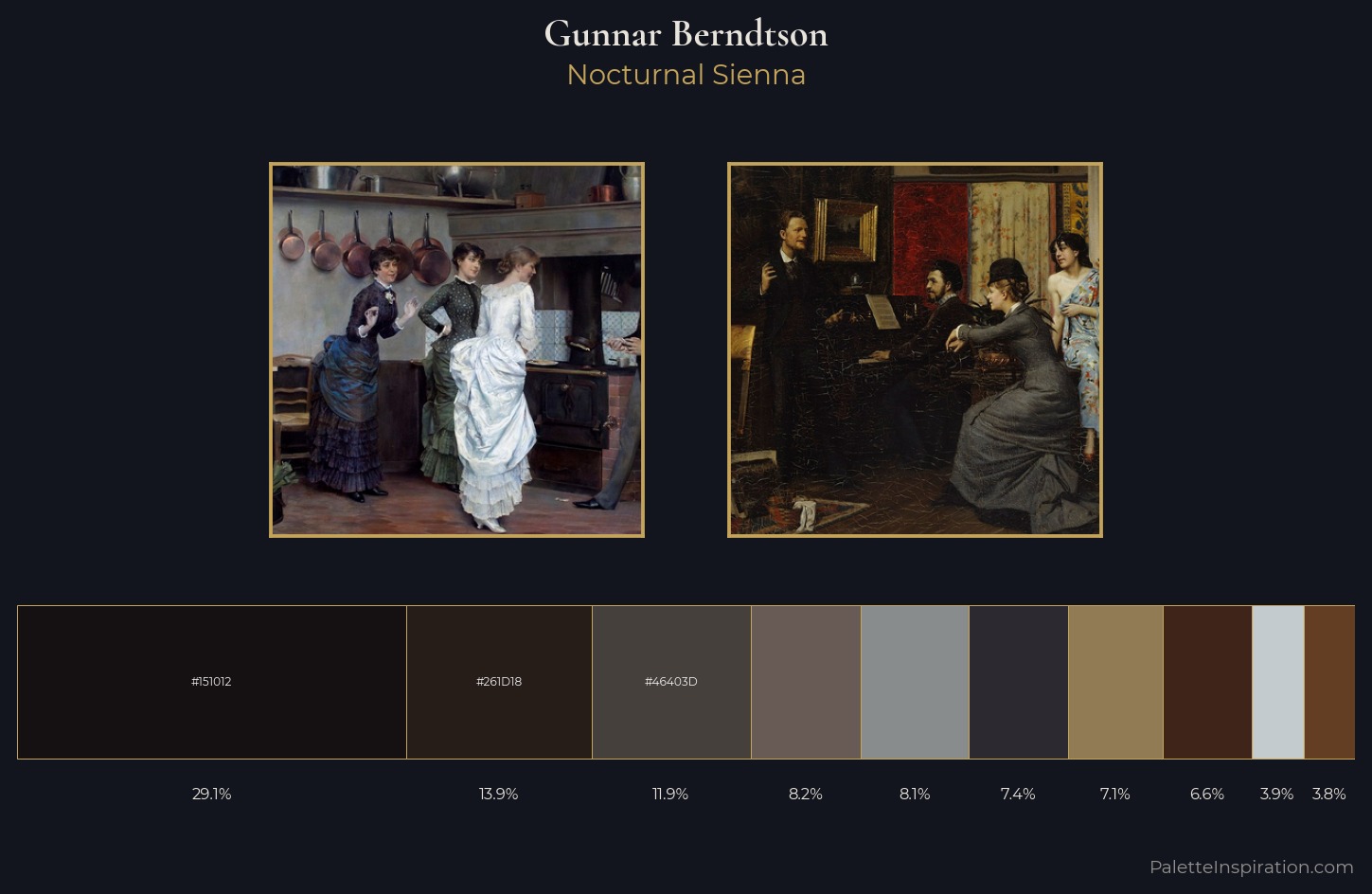 Gunnar Berndtson Palette 4 — Nocturnal Sienna