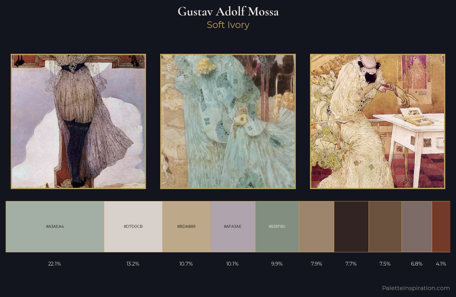 Gustav Adolf Mossa Palette 1 — Soft Ivory