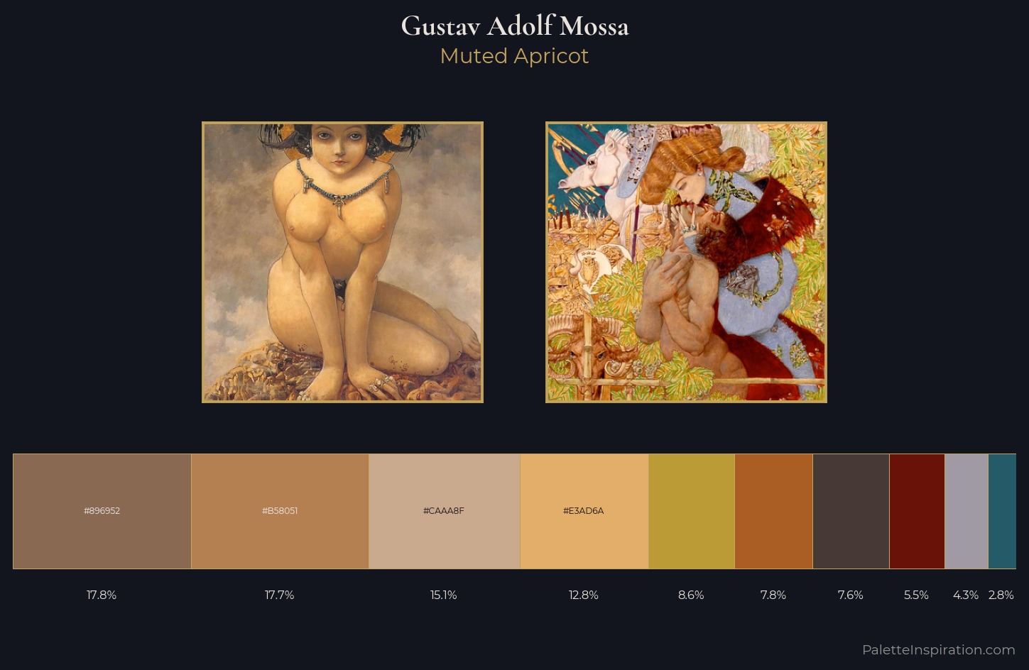 Gustav Adolf Mossa Palette 2 — Muted Apricot