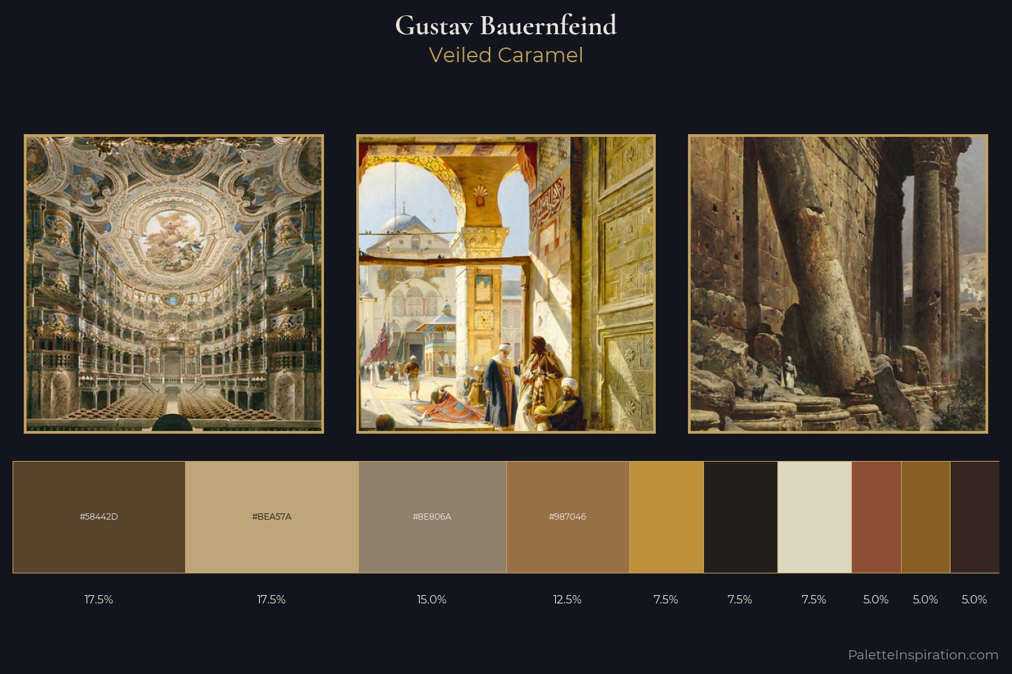 Gustav Bauernfeind Master Palette — Veiled Caramel