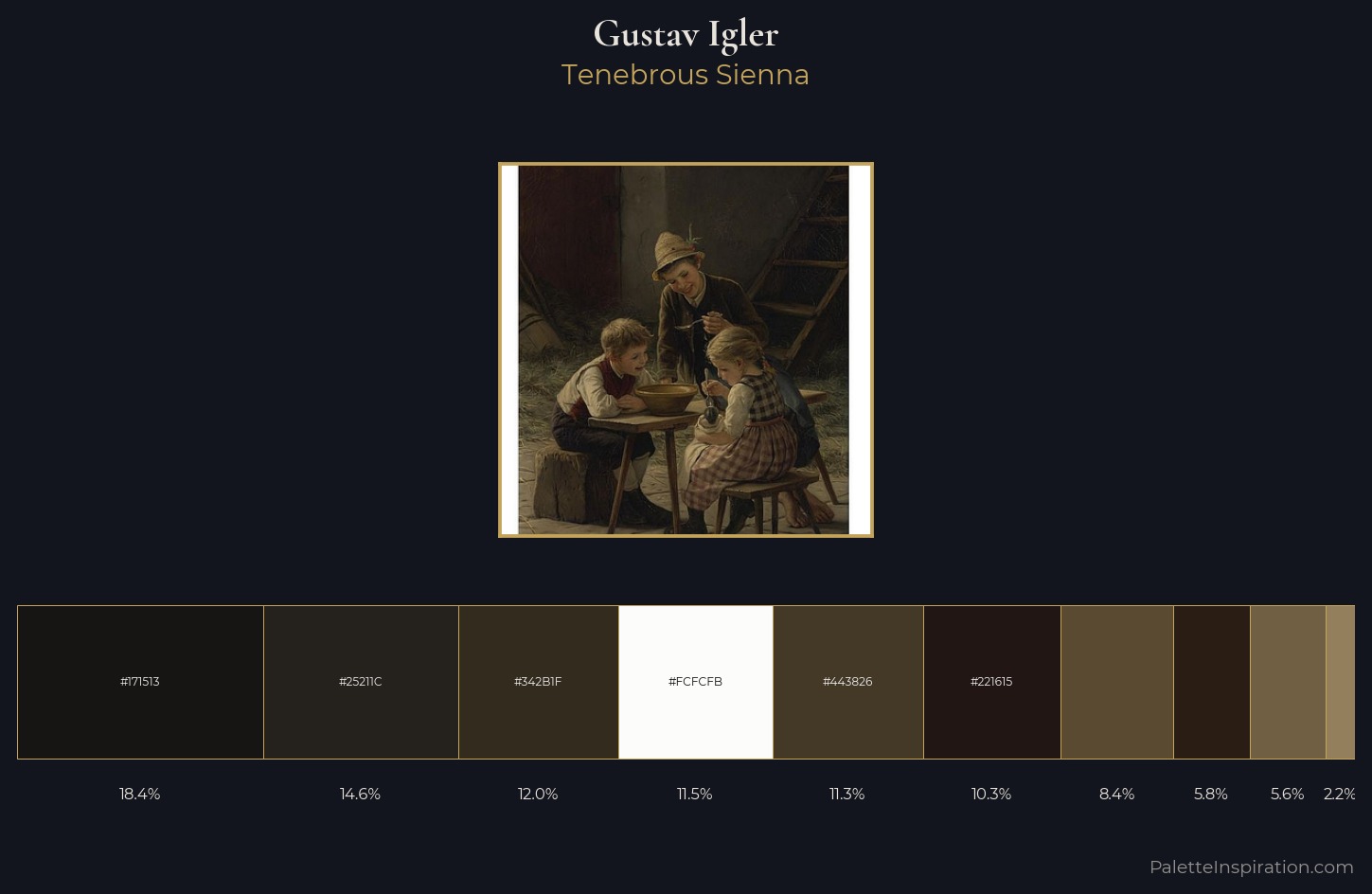 Gustav Igler Palette 2 — Tenebrous Sienna