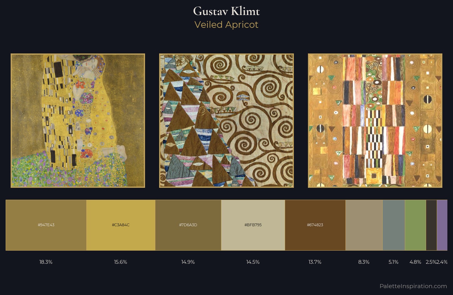 Gustav Klimt Palette 7 — Veiled Apricot