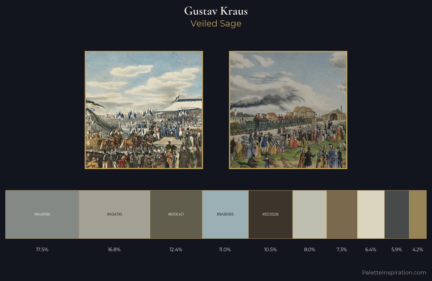 Gustav Kraus Palette 1 — Veiled Sage