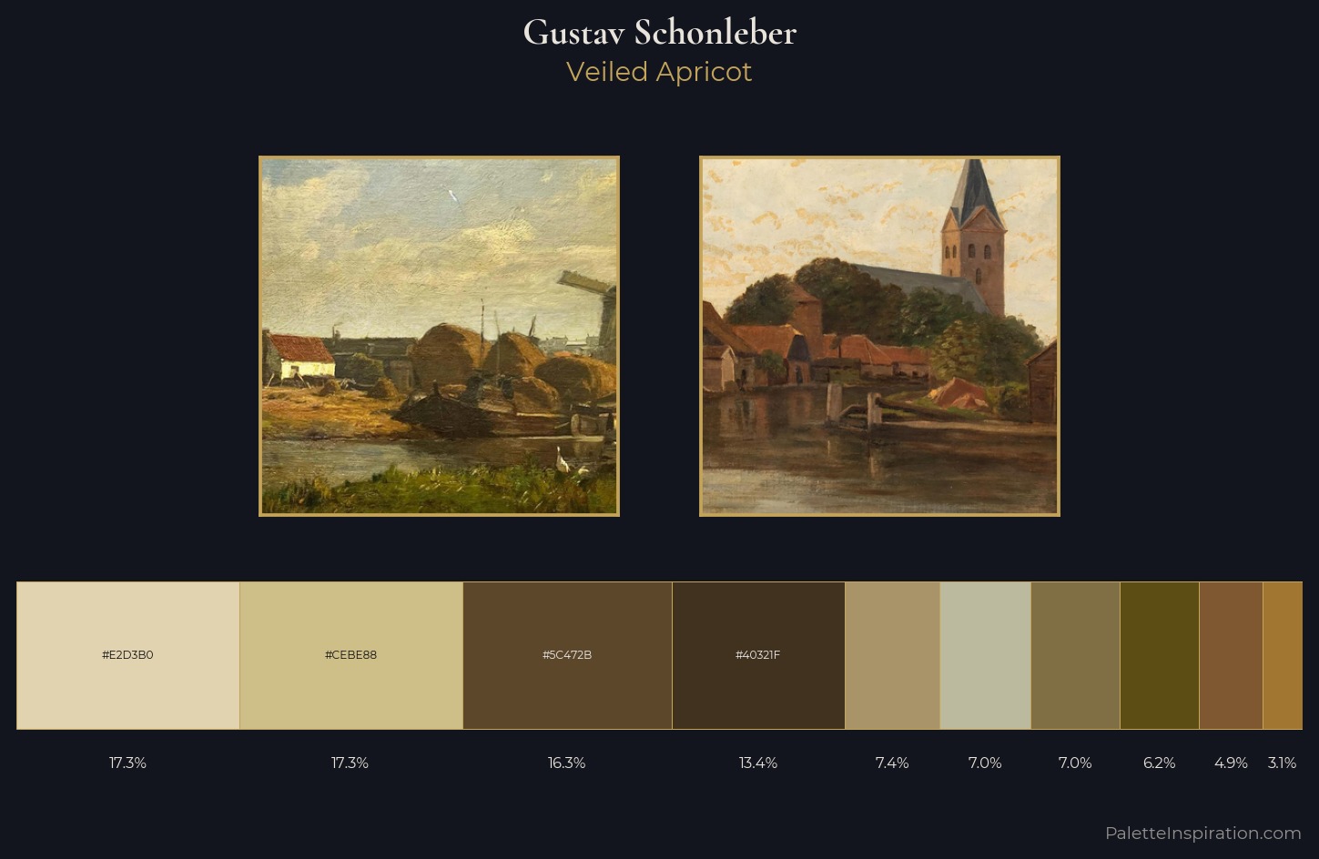 Gustav Schonleber Palette 1 — Veiled Apricot