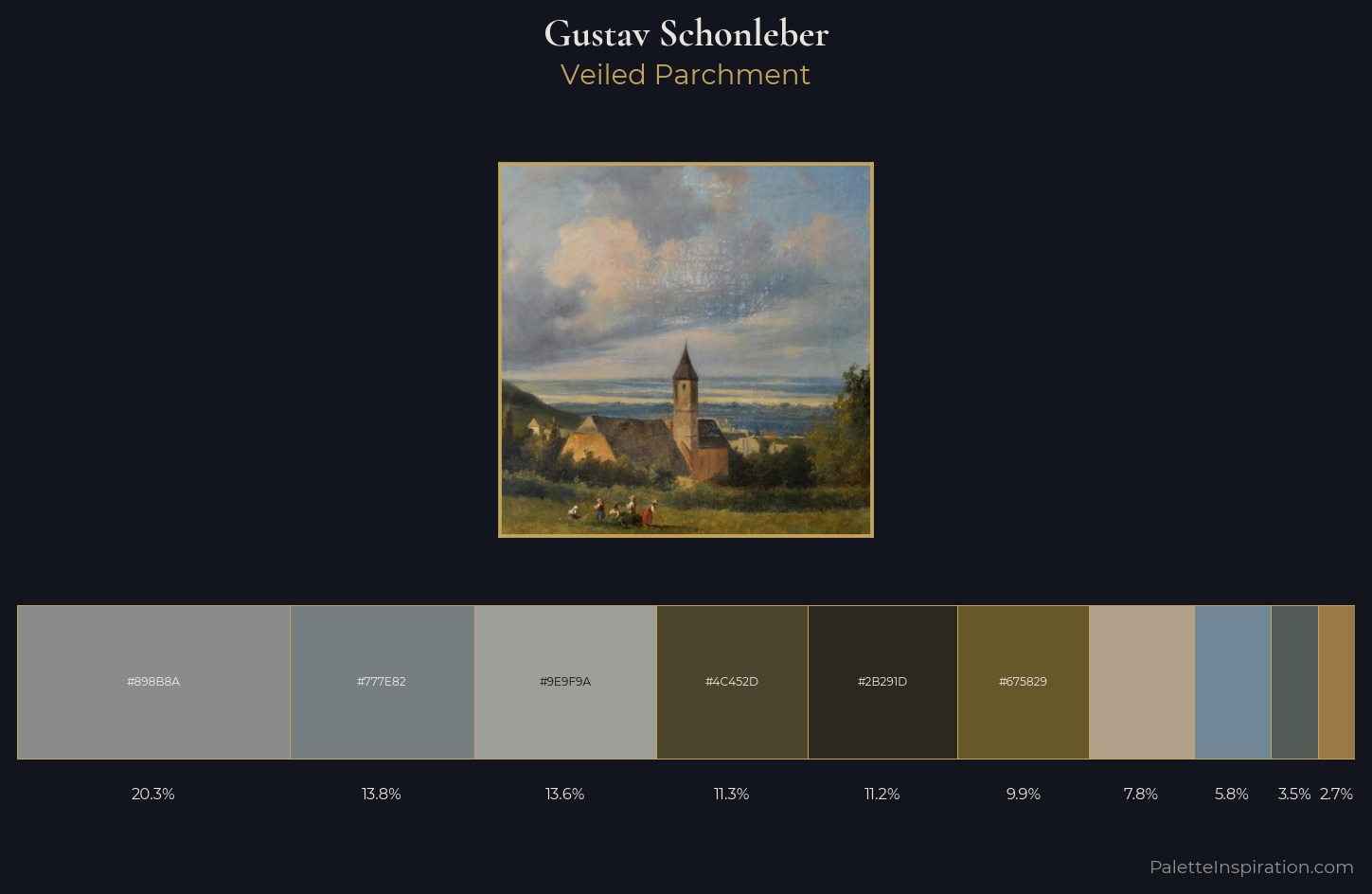 Gustav Schonleber Palette 3 — Veiled Parchment