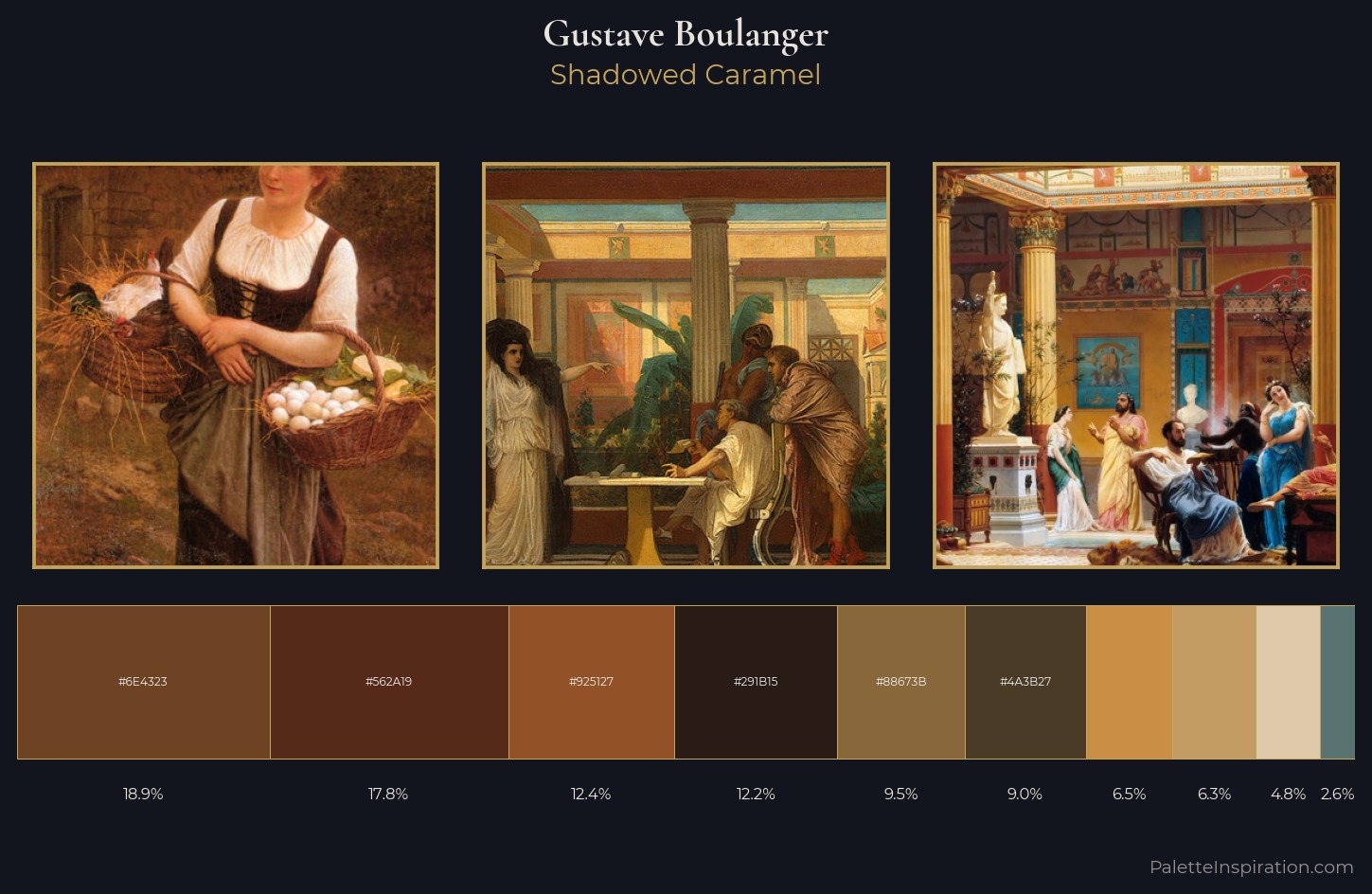 Gustave Boulanger Palette 4 — Shadowed Caramel