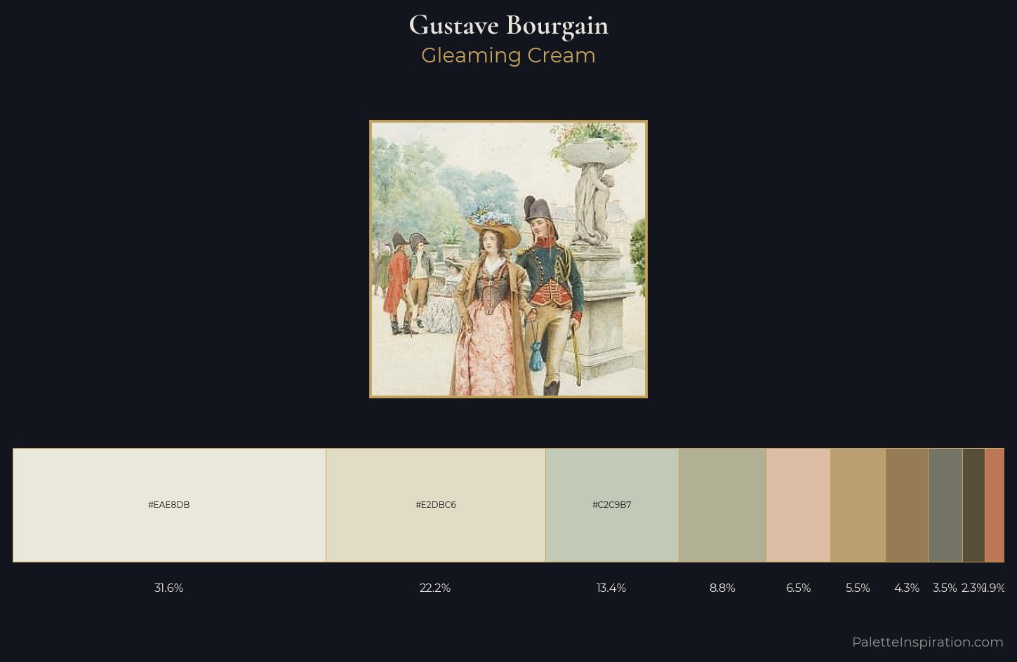 Gustave Bourgain Palette 1 — Gleaming Cream