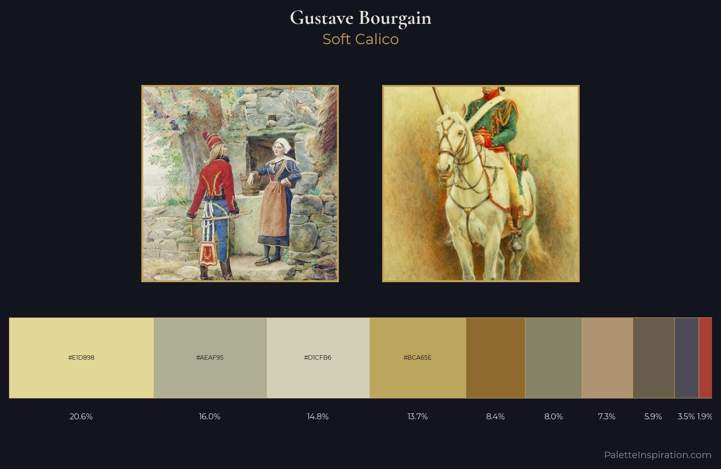 Gustave Bourgain Palette 3 — Soft Calico