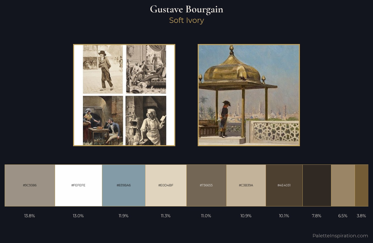 Gustave Bourgain Palette 4 — Soft Ivory