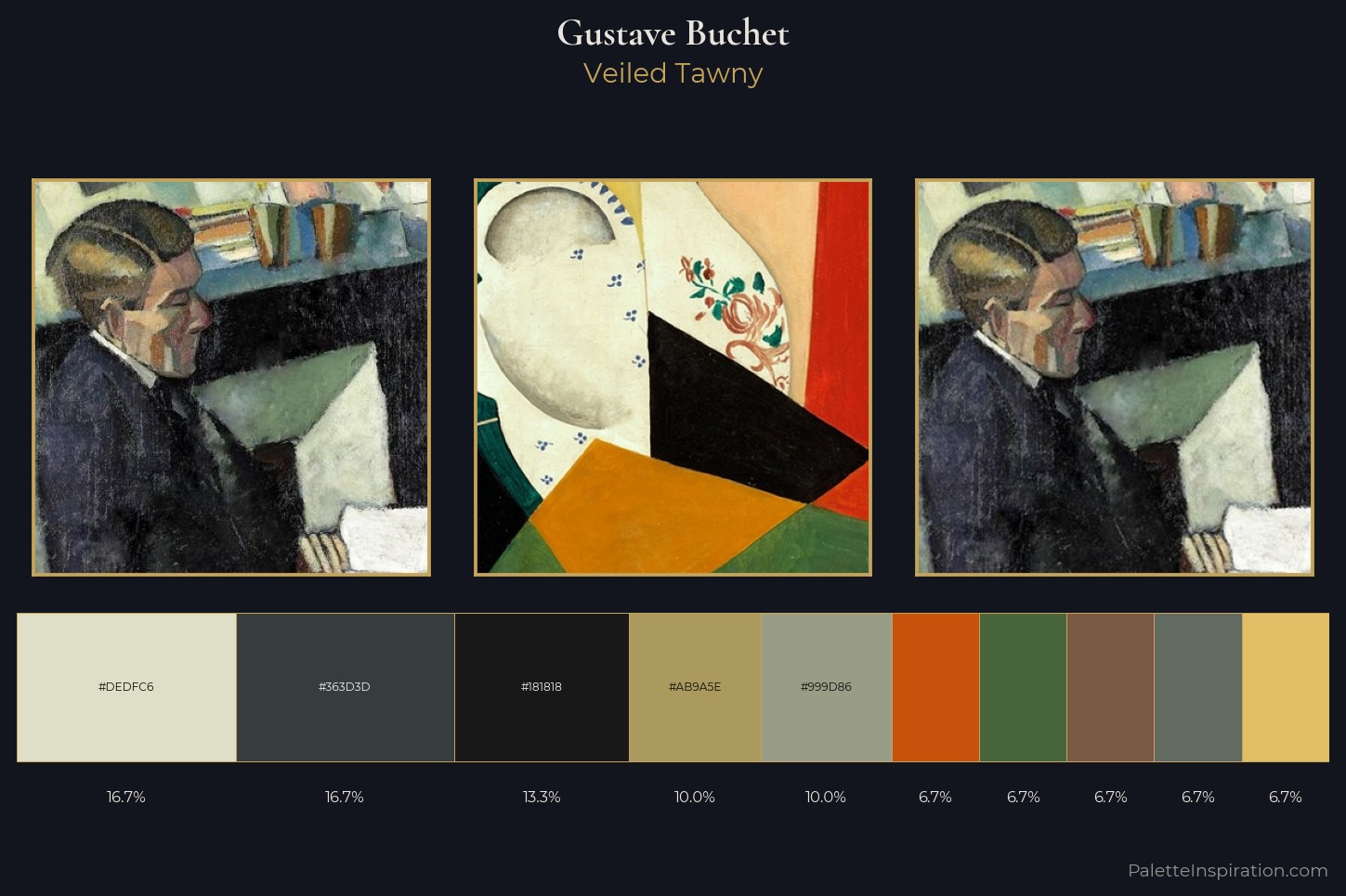 Gustave Buchet Master Palette — Veiled Tawny
