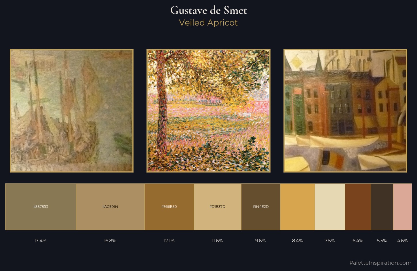 Gustave de Smet Palette 3 — Veiled Apricot