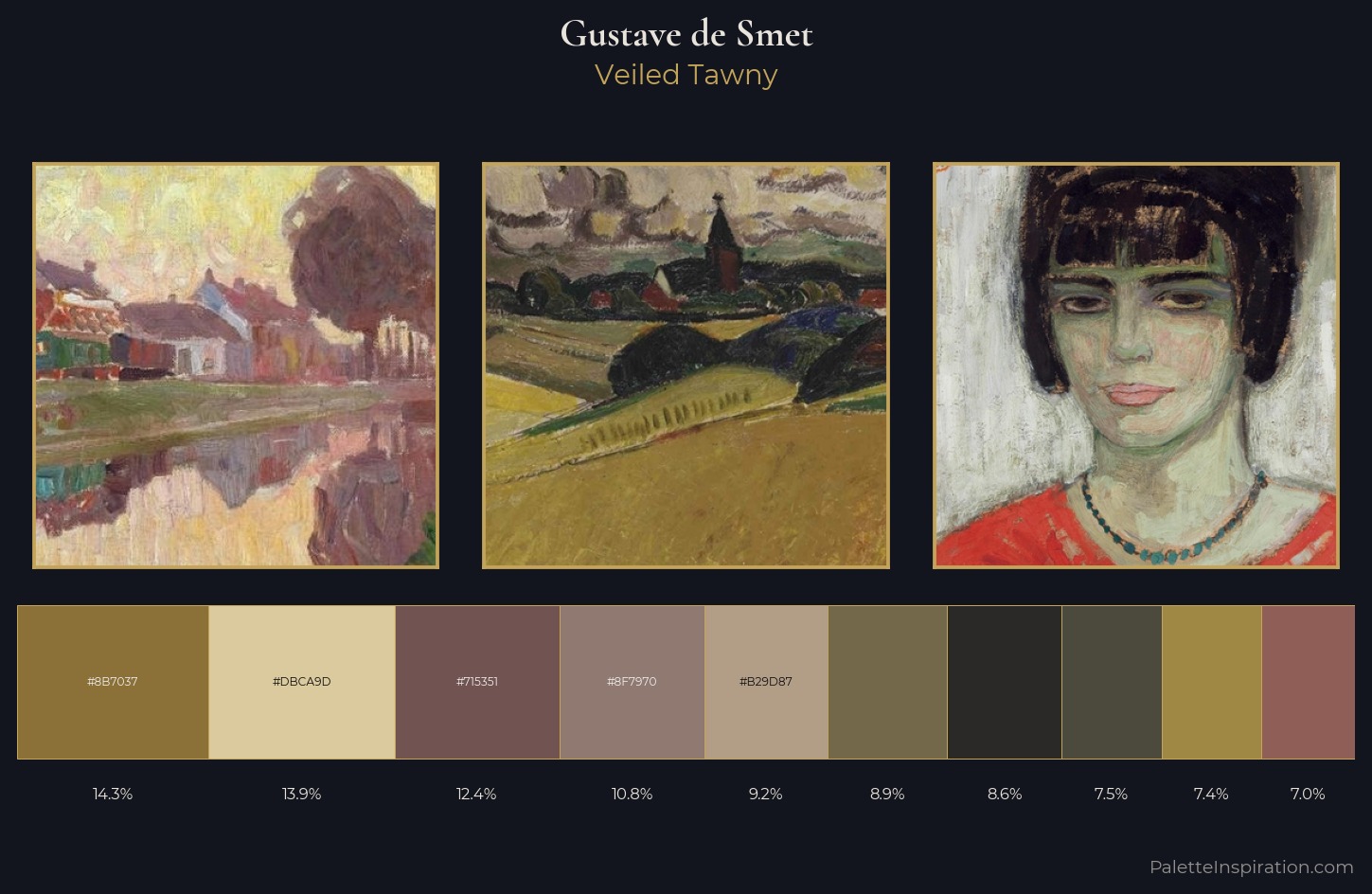 Gustave de Smet Palette 4 — Veiled Tawny