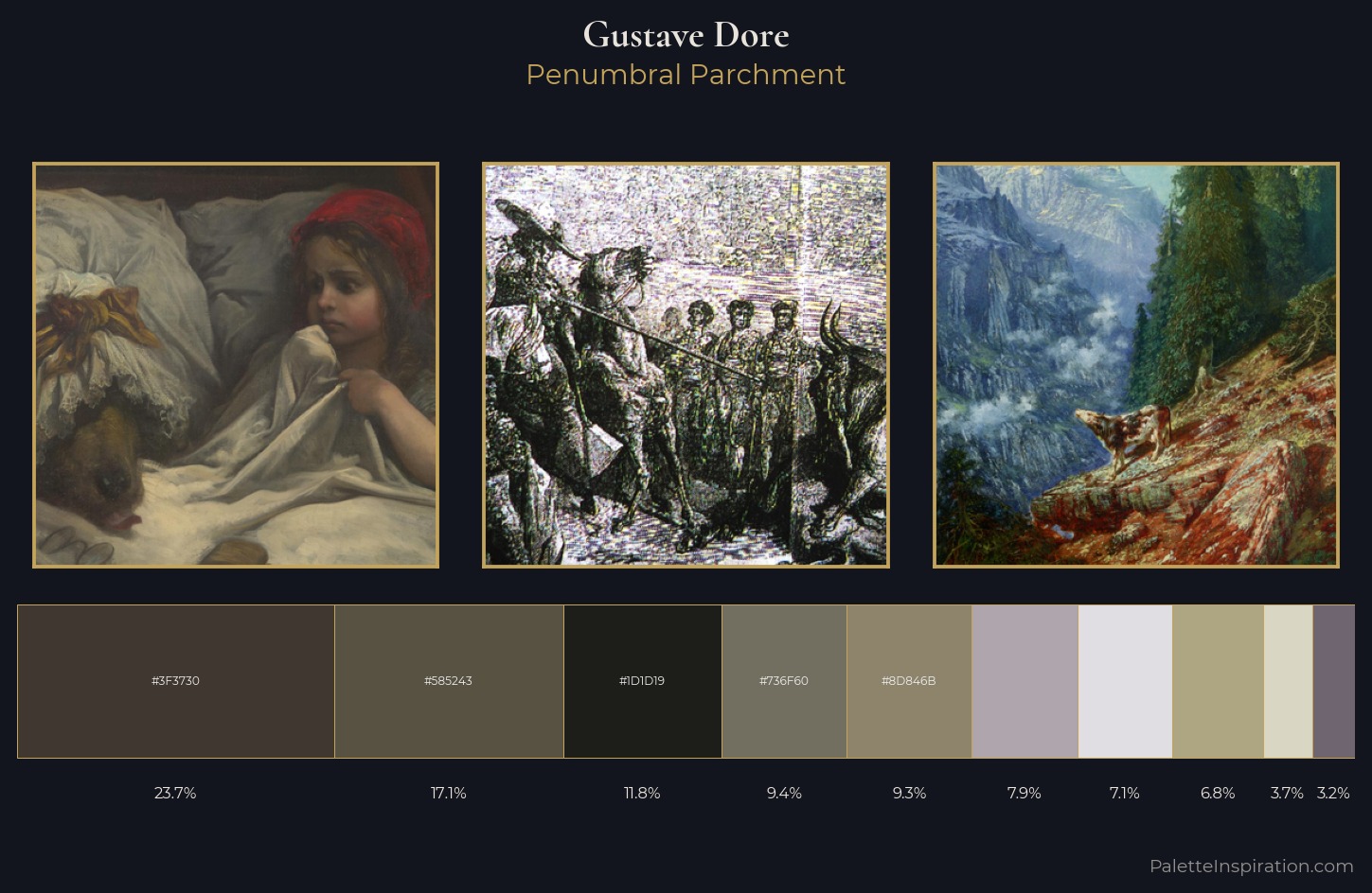 Gustave Dore Palette 2 — Penumbral Parchment