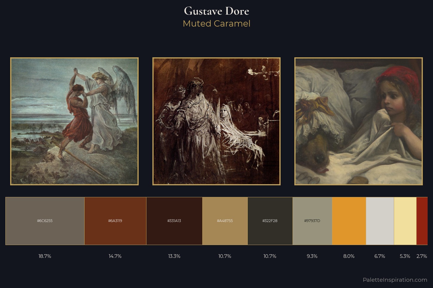 Gustave Dore Master Palette — Muted Caramel