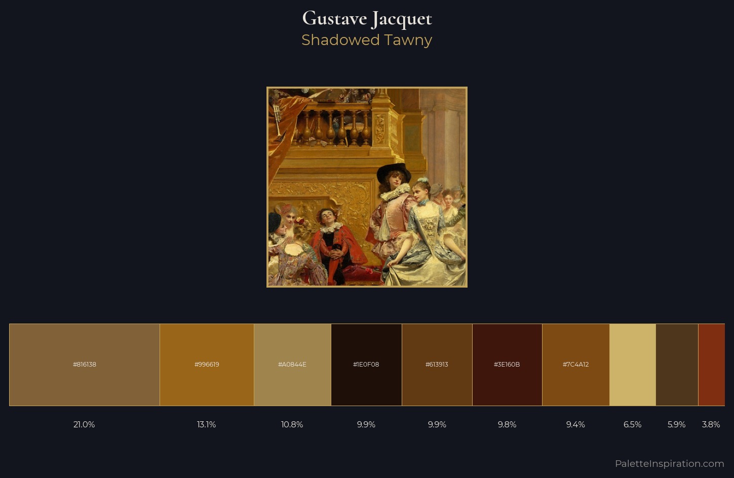 Gustave Jacquet Palette 4 — Shadowed Tawny