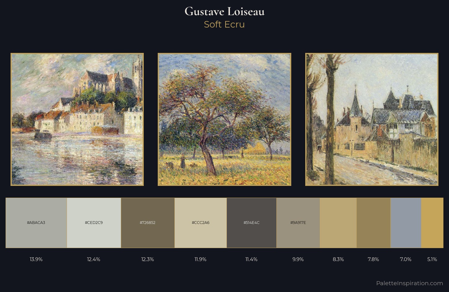Gustave Loiseau Palette 2 — Soft Ecru