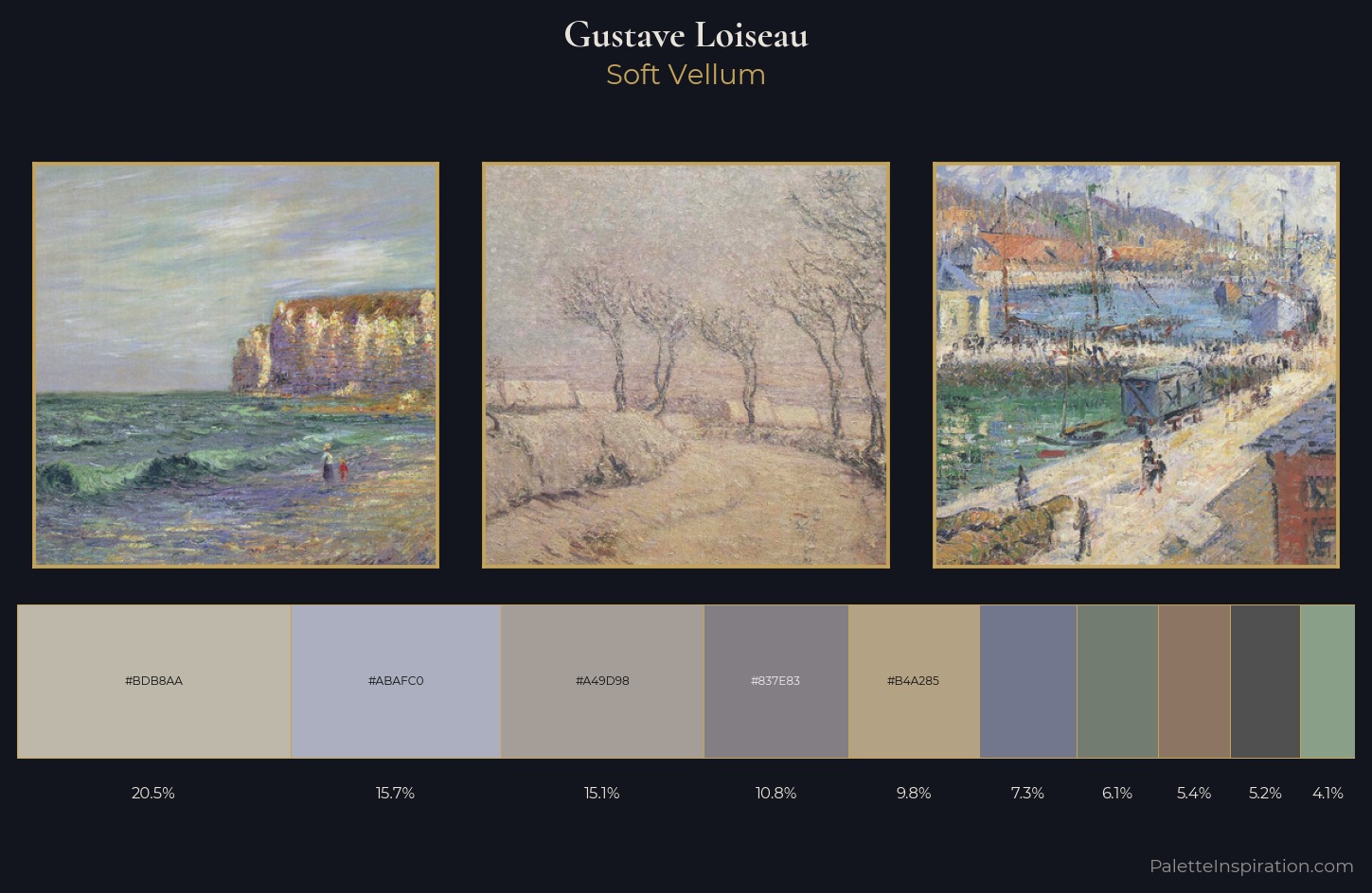 Gustave Loiseau Palette 4 — Soft Vellum