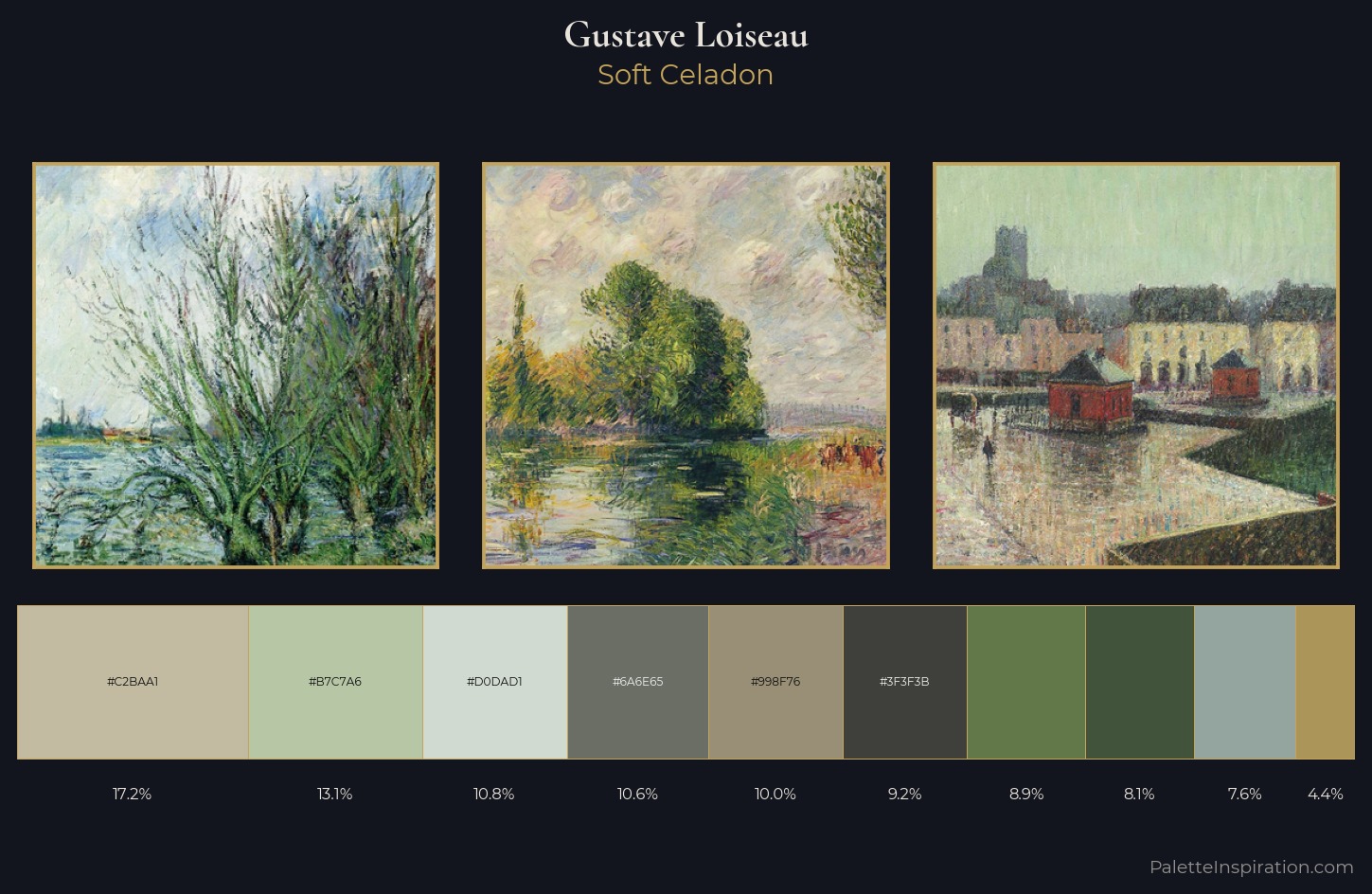 Gustave Loiseau Palette 5 — Soft Celadon