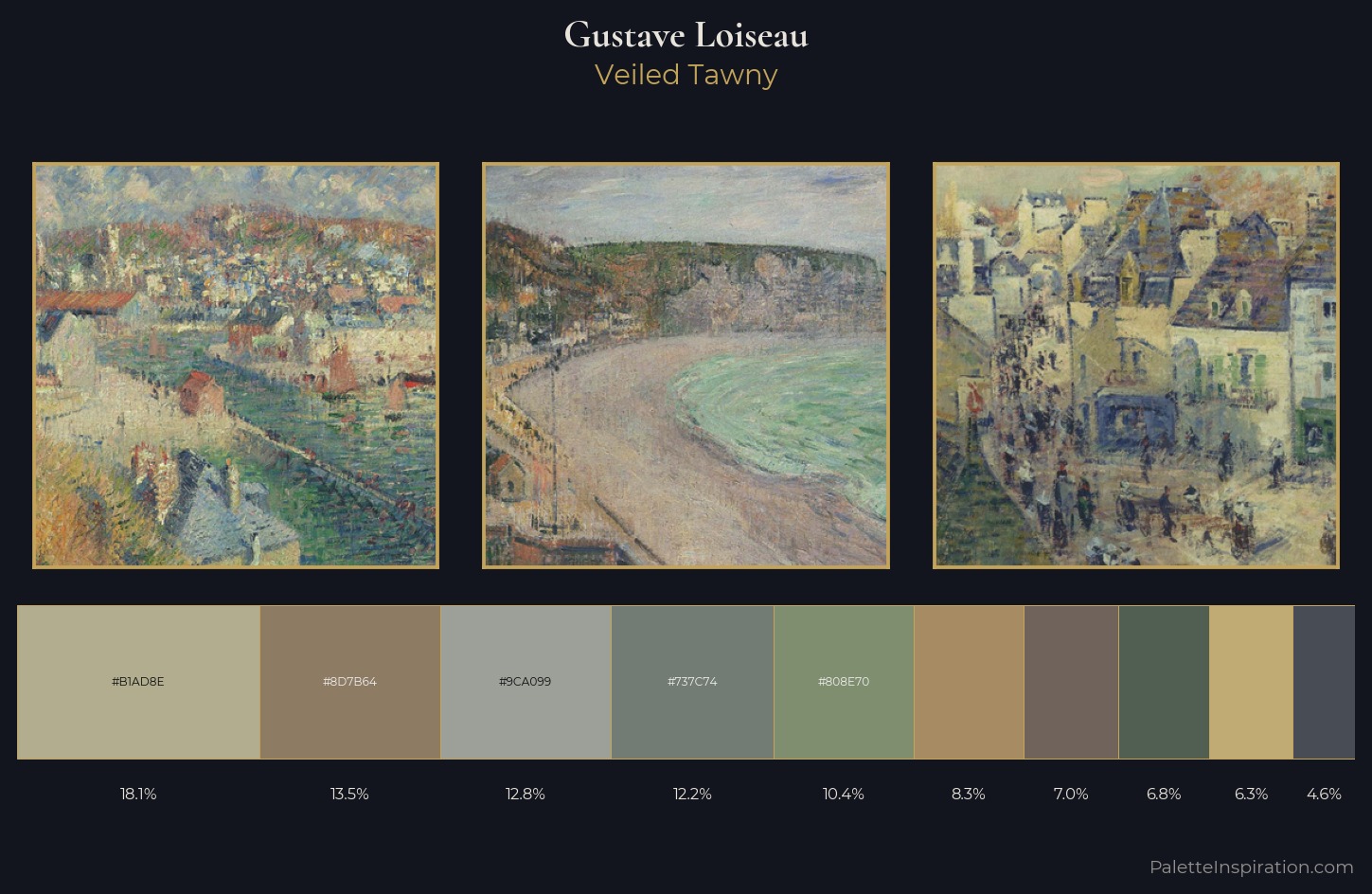Gustave Loiseau Palette 8 — Veiled Tawny