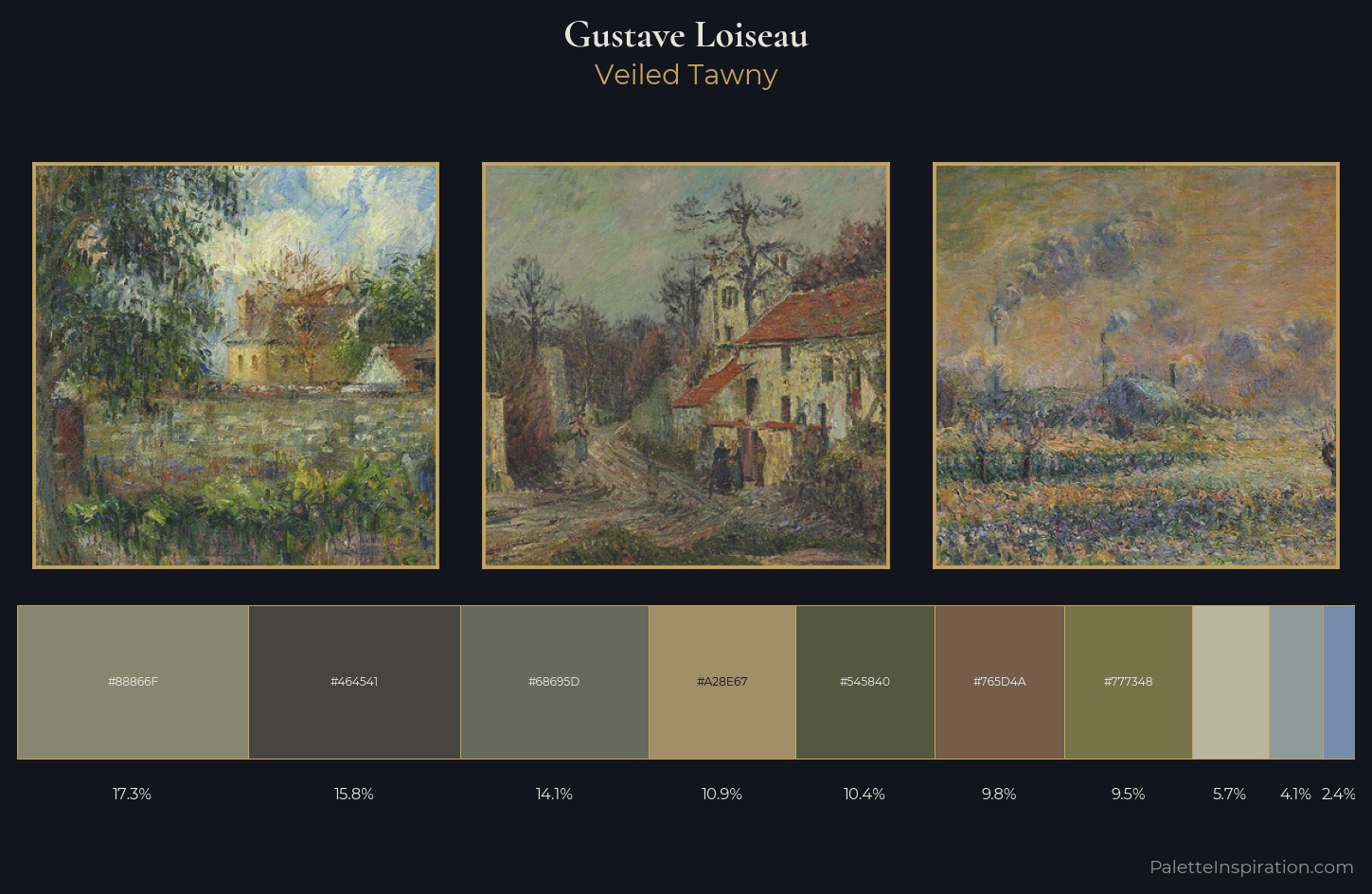 Gustave Loiseau Palette 14 — Veiled Tawny