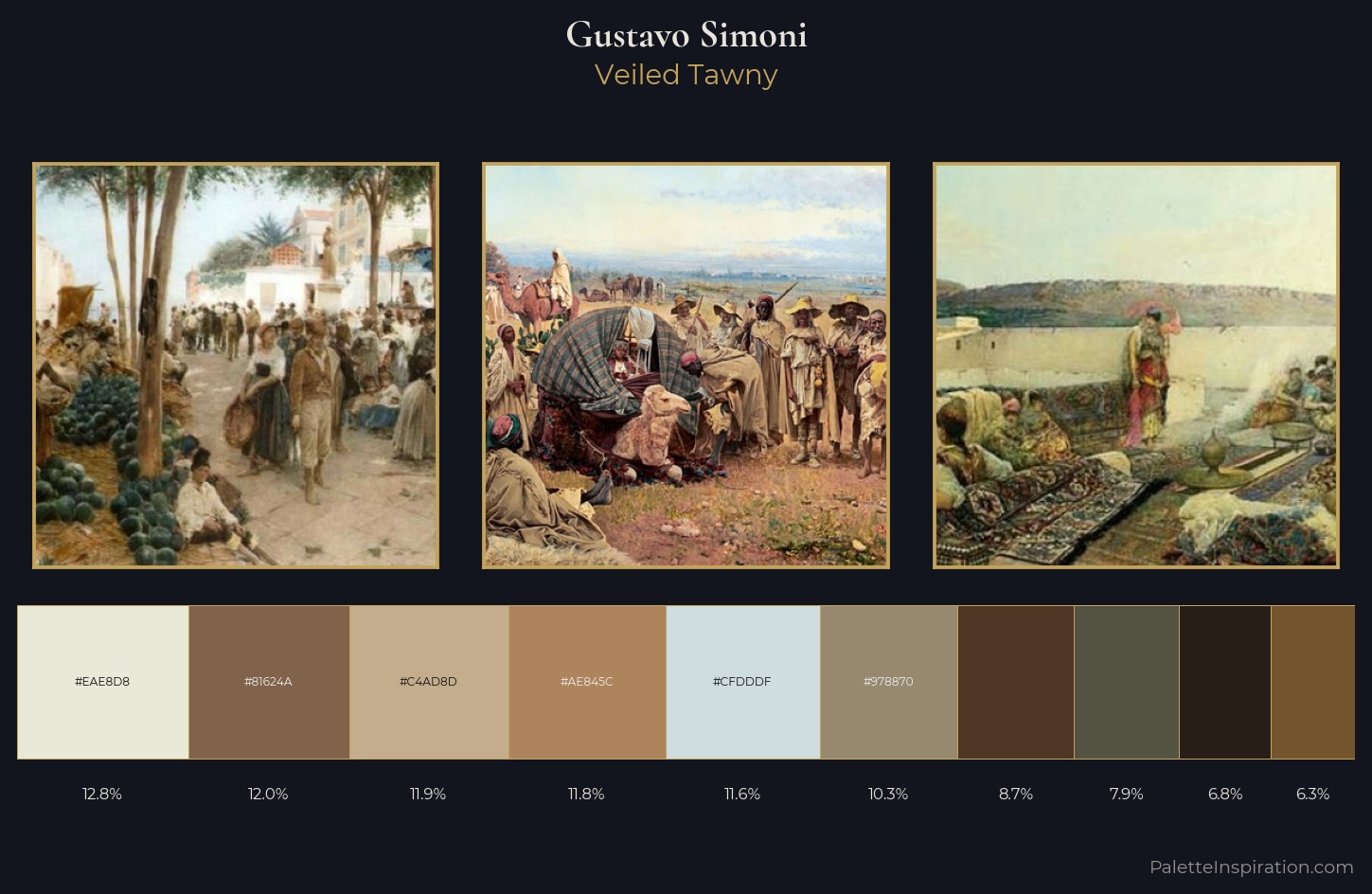 Gustavo Simoni Palette 4 — Veiled Tawny