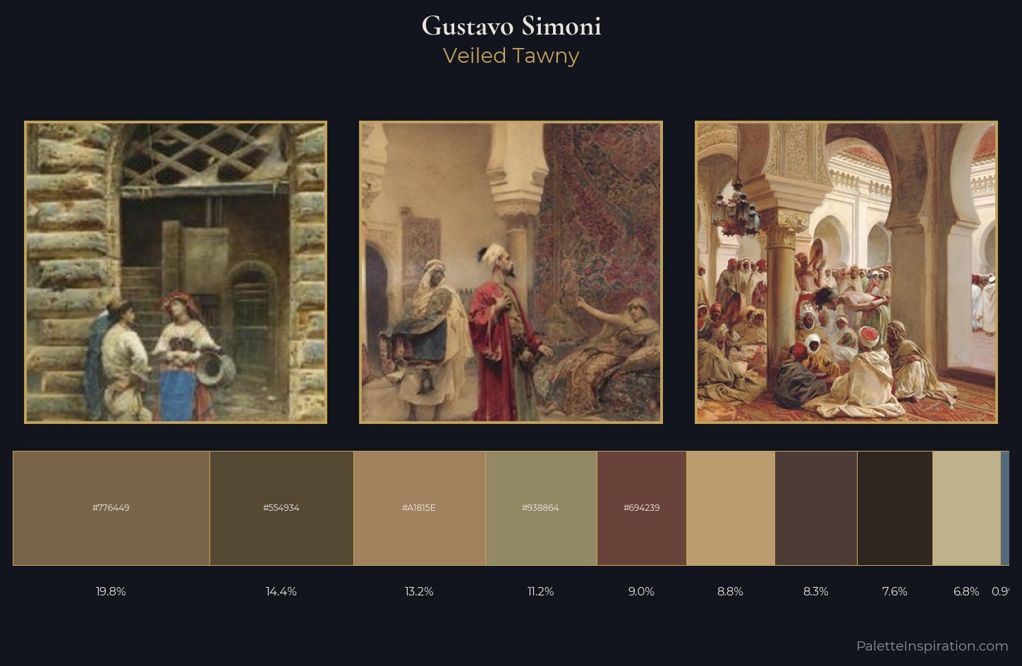 Gustavo Simoni Palette 8 — Veiled Tawny