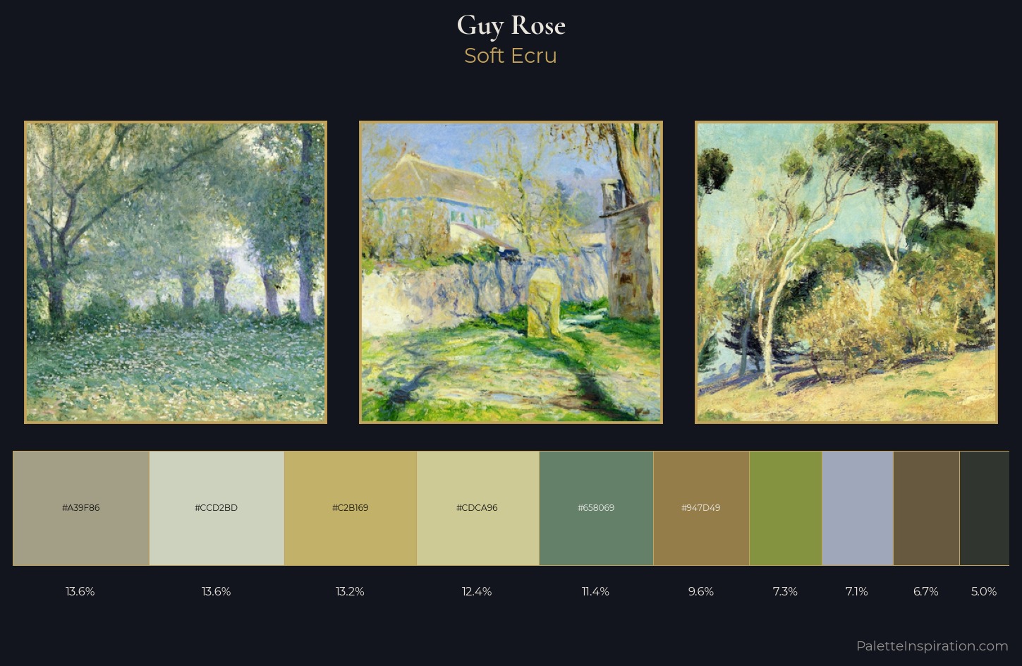 Guy Rose Palette 3 — Soft Ecru