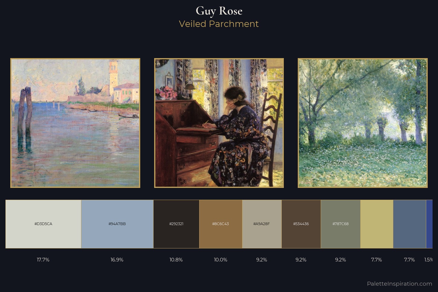 Guy Rose Master Palette — Veiled Parchment