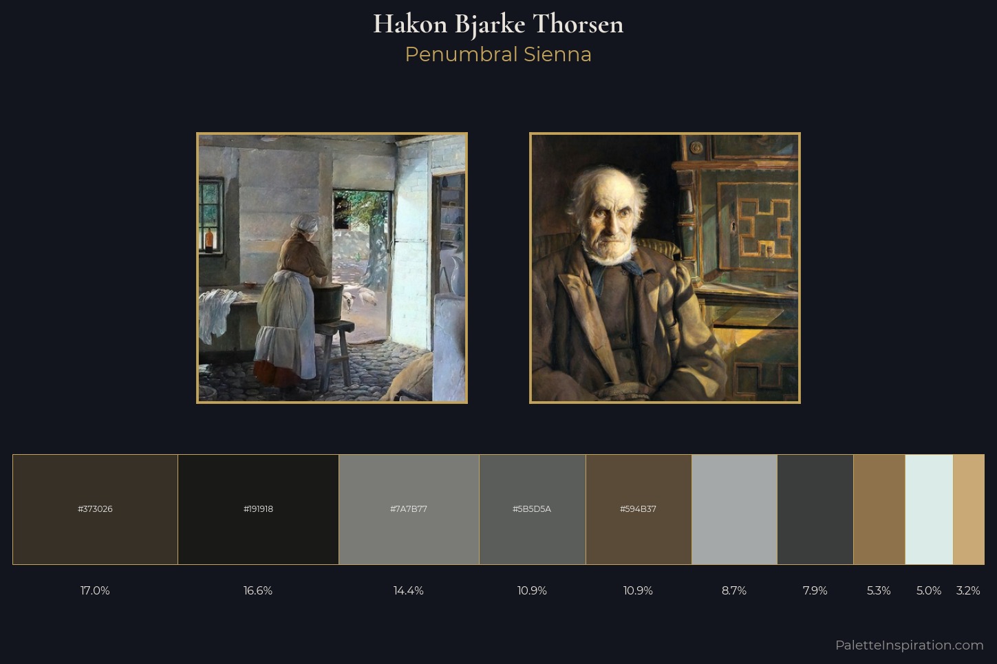 Hakon Bjarke Thorsen Master Palette — Penumbral Sienna