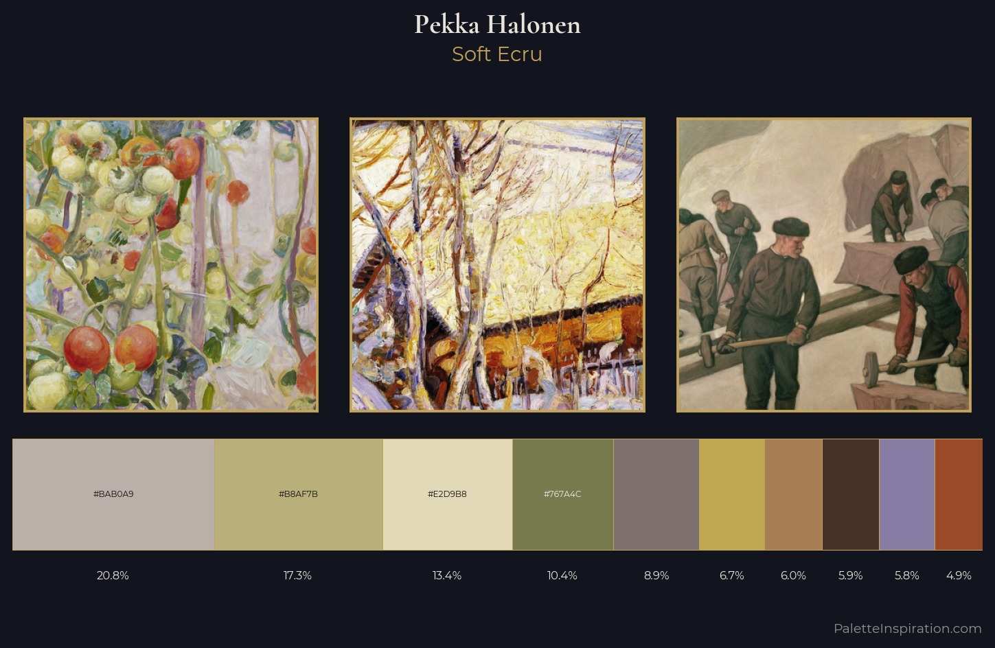 Pekka Halonen Palette 4 — Soft Ecru