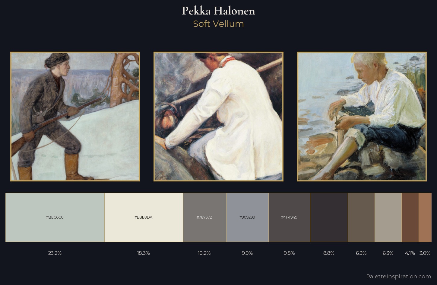 Pekka Halonen Palette 5 — Soft Vellum