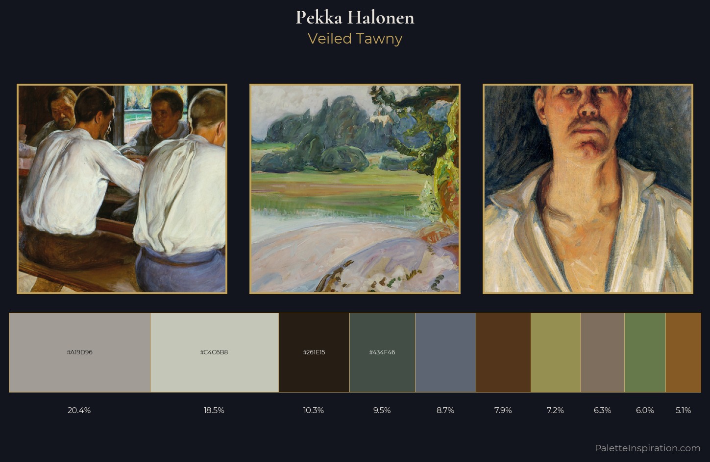 Pekka Halonen Palette 6 — Veiled Tawny