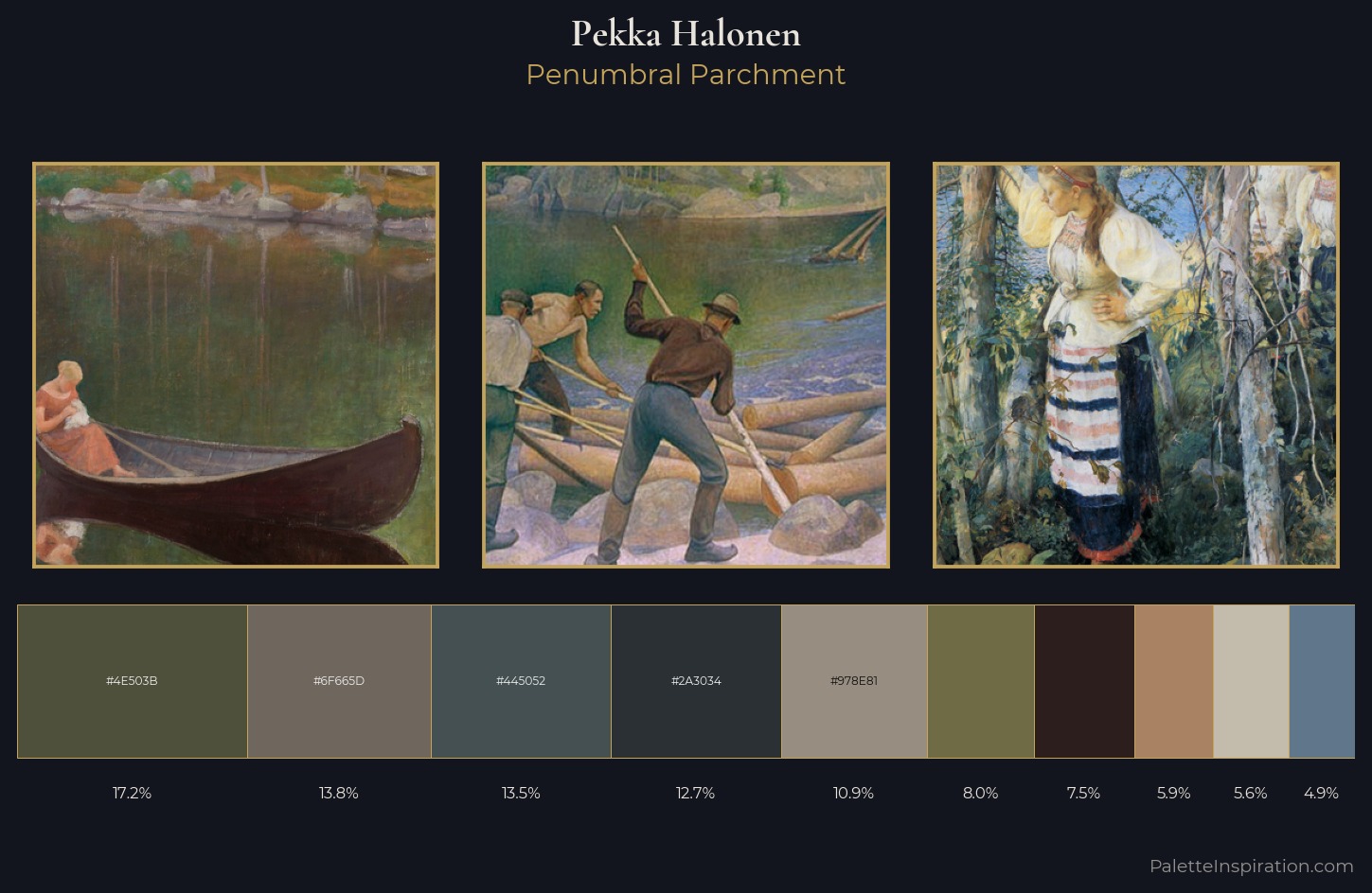Pekka Halonen Palette 8 — Penumbral Parchment