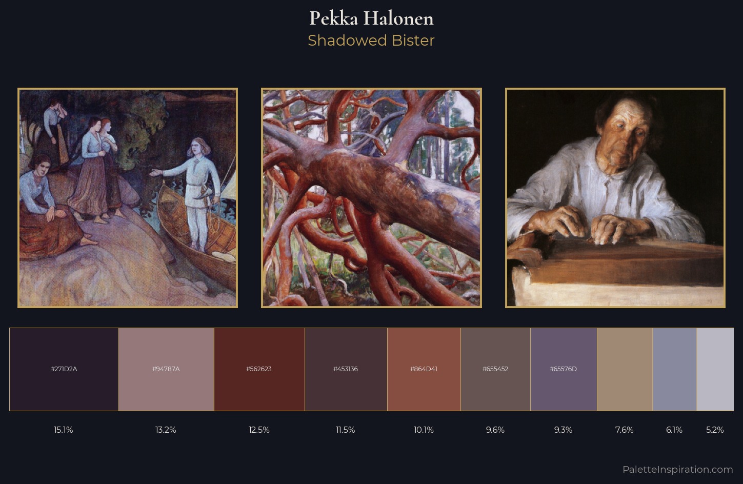 Pekka Halonen Palette 9 — Shadowed Bister