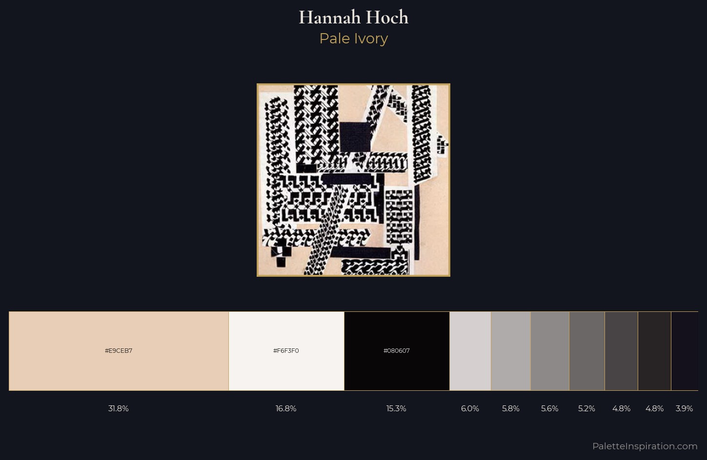 Hannah Hoch Palette 1 — Pale Ivory