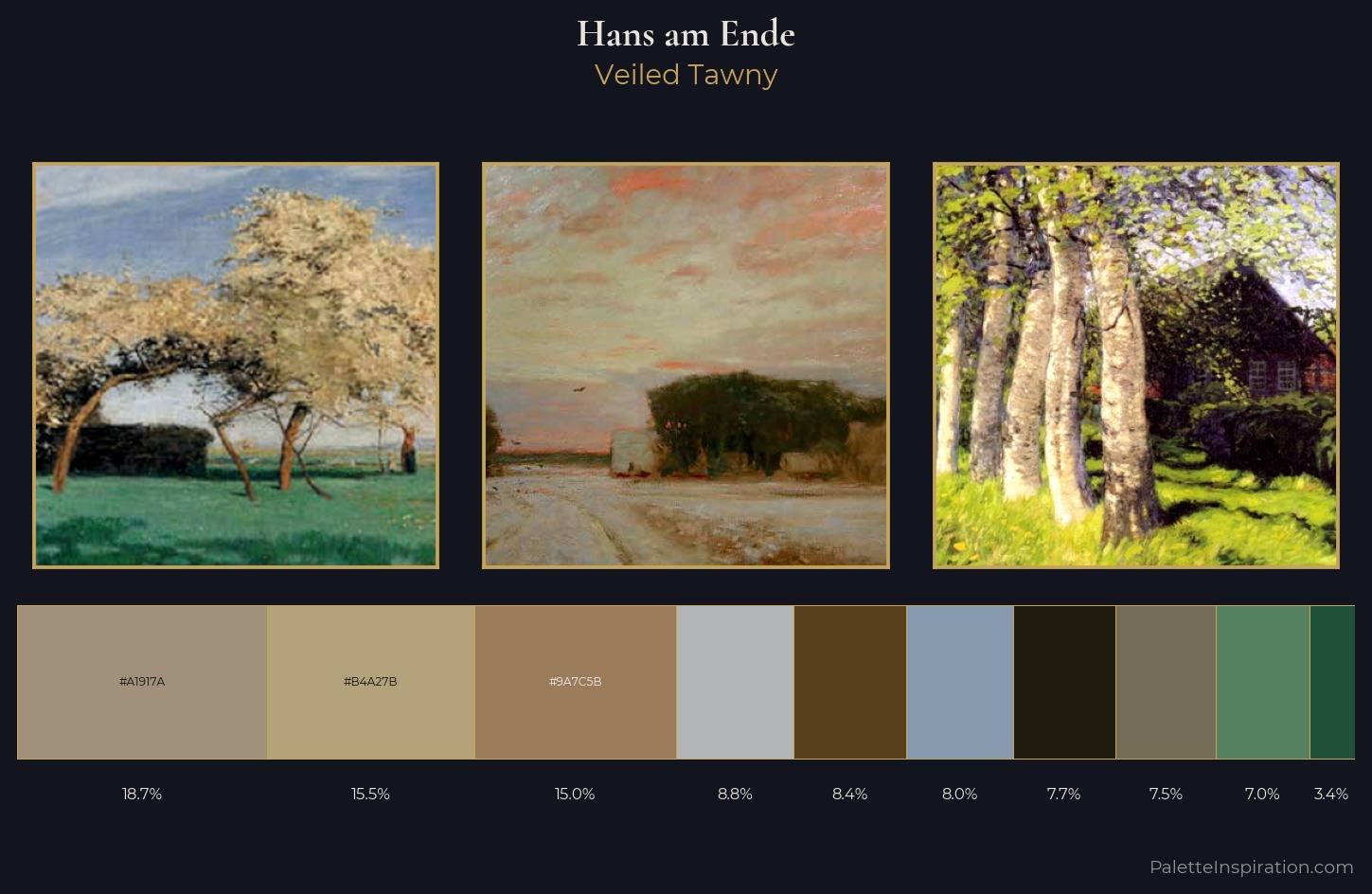 Hans am Ende Palette 3 — Veiled Tawny
