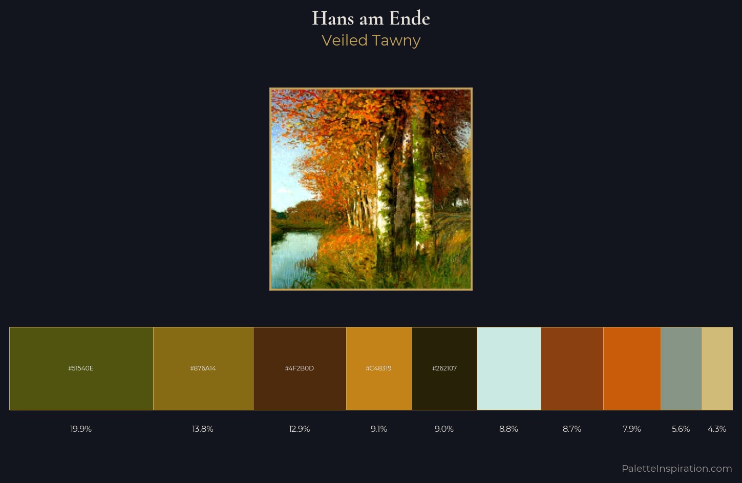 Hans am Ende Palette 4 — Veiled Tawny