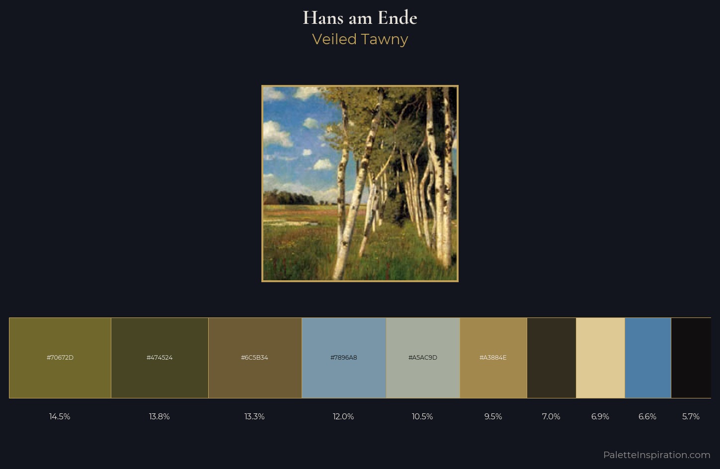 Hans am Ende Palette 5 — Veiled Tawny