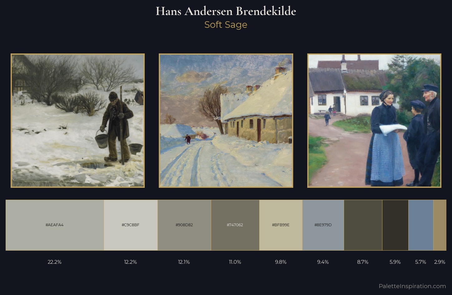 Hans Andersen Brendekilde Palette 1 — Soft Sage